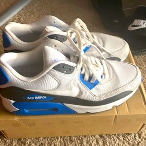 Nike air max blue white and gray size 10